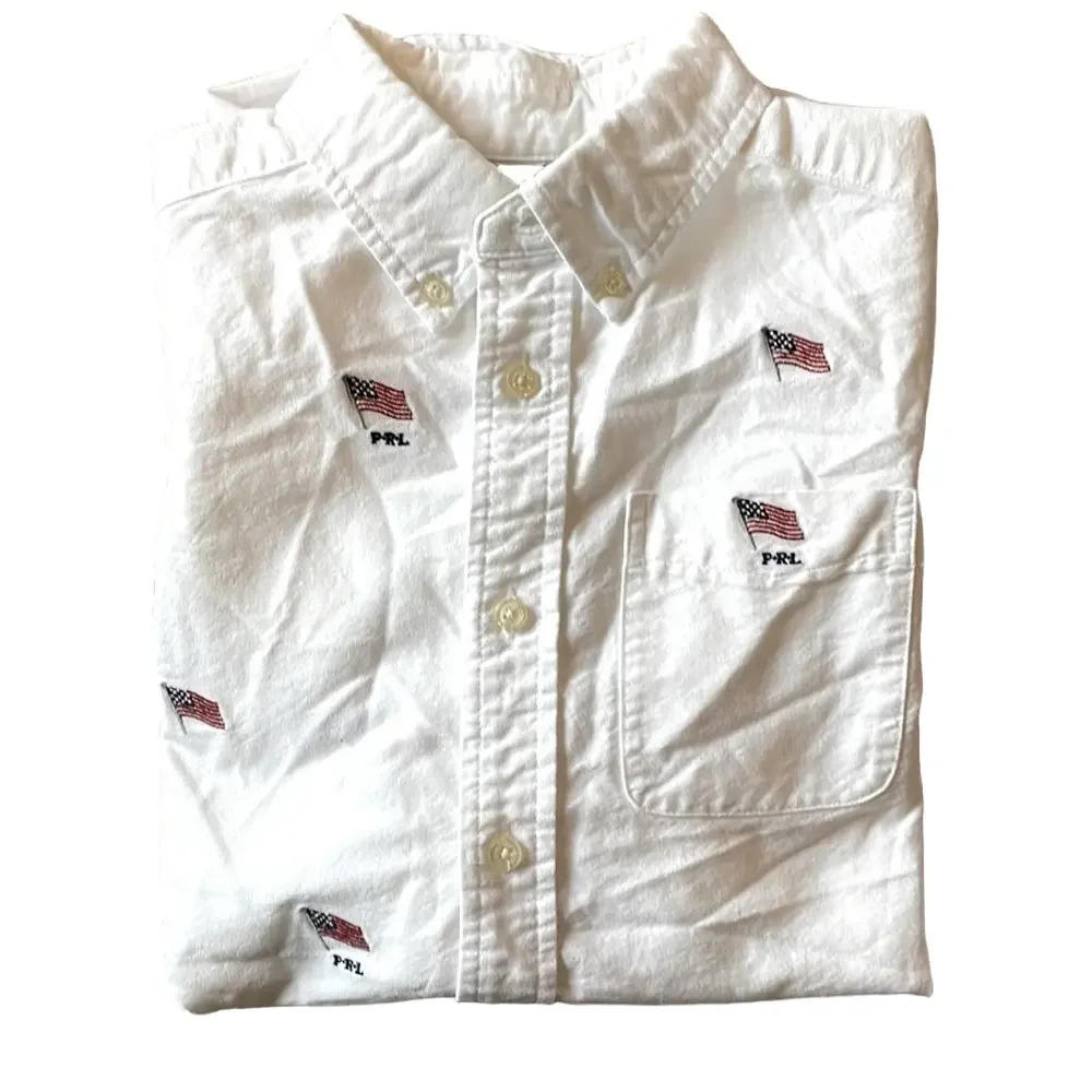Ralph Lauren Kids Large Short Sleeve Patriotic Shirt